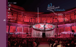 Memoria del 63 Festival. 2014 - Festival Internacional de M&uacute;sica y