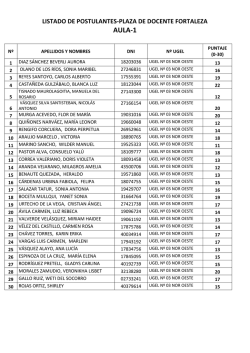listado de postulantes