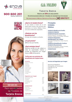 Folleto Tarjeta Enova