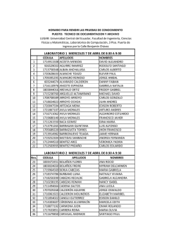 TECNICO DE DOCUMENTACION Y ARCHIVO