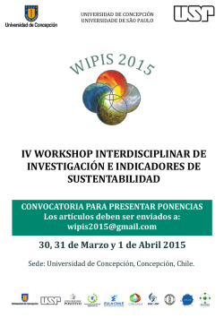 iv workshop interdisciplinar de investigación e indicadores de