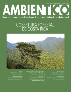 COBERTURA FORESTAL DE COSTA RICA