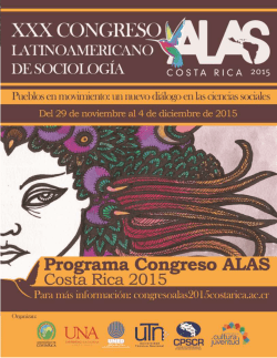 Programa Congreso ALAS Costa Rica 2015