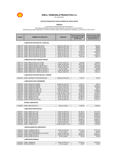Lista de Precios Venezuela - 27 de Julio 2015 (Archivo Plano