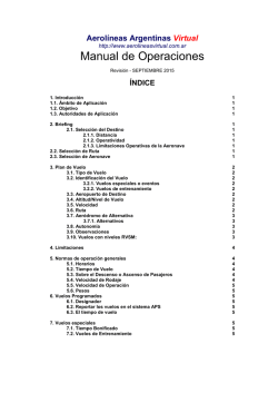 Manual de Operaciones - Aerolineas Argentinas Virtual