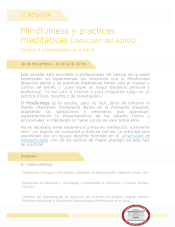 Mindfulness y prácticas - Hospital Italiano de Buenos Aires