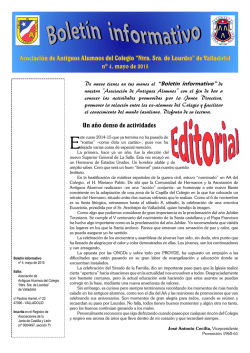 Boletín Informativo, Número 4 - Asociación Antiguos Alumnos de la