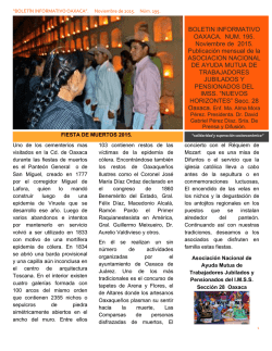jubilados noviembre - Bienvenidos a la Sección XXVIII Oaxaca