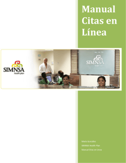 Manual Citas en L&iacute;nea