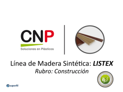 Línea Madera Plastica - Cnp