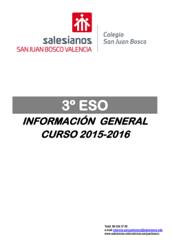 3º ESO - salesianos | san juan bosco valencia