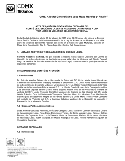 Acta - Secretaría de Desarrollo Social