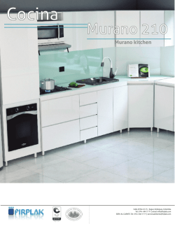 Ficha t&eacute;cnica Cocina Murano