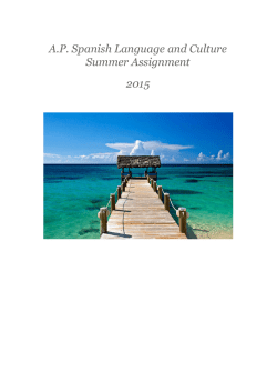 AP Spanish Language and Culture Interpersonal Writing