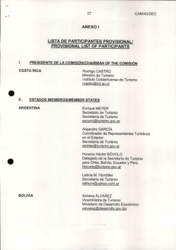 anexo i l1sta de participantes provisionau provisional list of