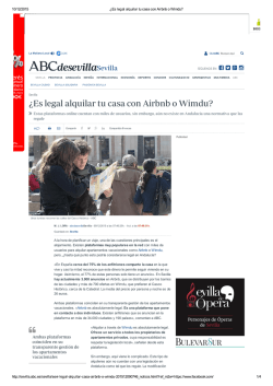 ¿Es legal alquilar tu casa con Airbnb o Wimdu?