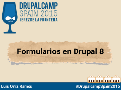 Formularios en Drupal 8