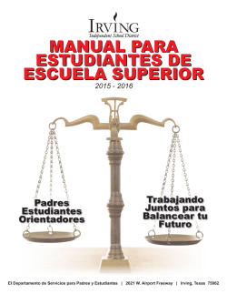 MANUAL PARA ESTUDIANTES DE ESCUELA SUPERIOR