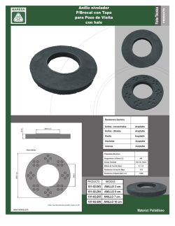 Anillo nivelador para Brocal con Tapa para Pozo de Visita