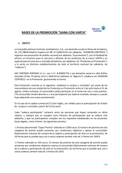 BASES DE LA PROMOCIÓN “GANA CON VARTA”