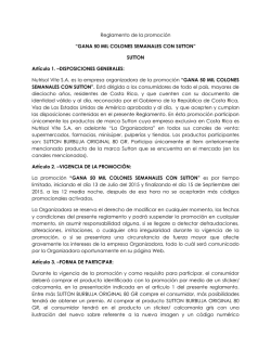 Reglamento de la promoción “GANA 50 MIL