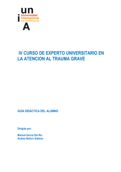 Guía docente - Universidad Internacional de Andalucía