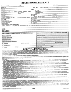 REGISTRO DEL PACIENTE