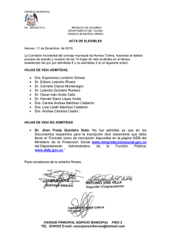 • Dra. Esperanza Londoño Gómez • Dr. Edison Leandro Rivera • Dr