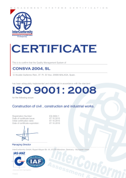 Descargar certificados ISO