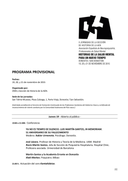 Historias de la Salud Mental para un Nuevo Tiempo - OME-AEN