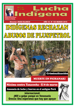 Lucha Indígena No. 103 PDF