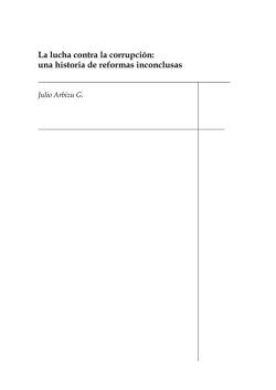 La lucha contra la corrupción: una historia de reformas
