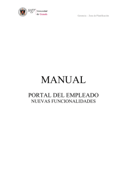Acceso al Manual. - Universidad de Granada