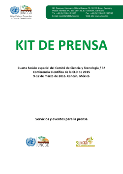 Servicios y eventos para la prensa