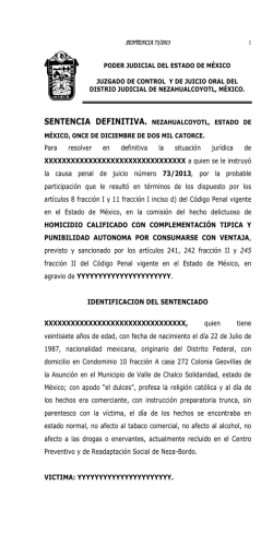 PODER JUDICIAL DEL ESTADO DE MÉXICO