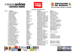 LISTADO INSCRITOS