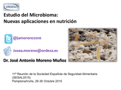 estudio del microbiomea: nuevas aplicaciones en nutrición