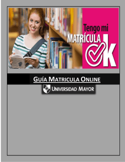 guia online - Matricula UMAYOR