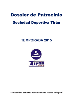Dossier de Patrocinio