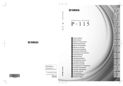 P-115 Owner`s Manual