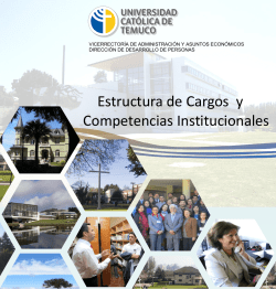 Estructura de Cargos y Competencias Institucionales