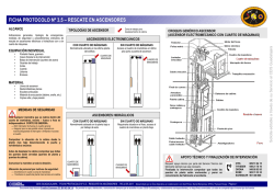 FICHA PROTOCOLO N&ordm; 3.5 &ndash; RESCATE EN ASCENSORES