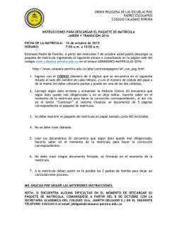 orden religiosa de las escuelas pías padres escolapios colegio