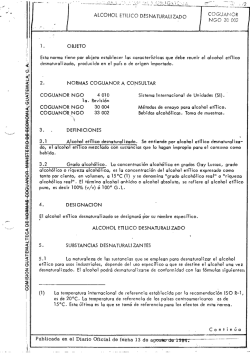 ALCOHOL ETILICO DESNA COGUANOR TURALIZADO NGO 30 DOS