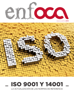 Artículo de transición para las nuevas normas ISO9001