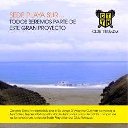 SEDE PLAYA SUR…