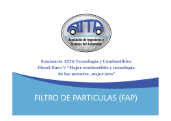 Filtro de particulas FAP Ing. Jorge Fajardo, PSA (Peugeot