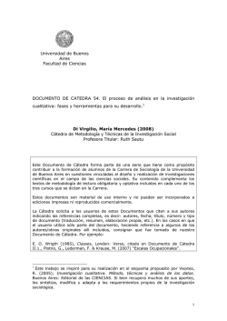 Di Virgilio (2008) - Metodología de la Investigación Social III