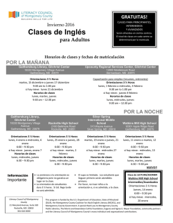 Clases de Inglés - The Literacy Council of Montgomery County