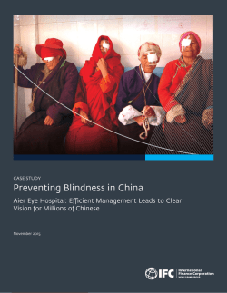 Preventing Blindness in China